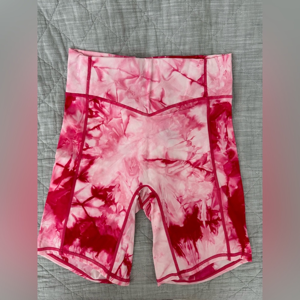 Balance Athletica Tie Dye Neon Biker Shorts